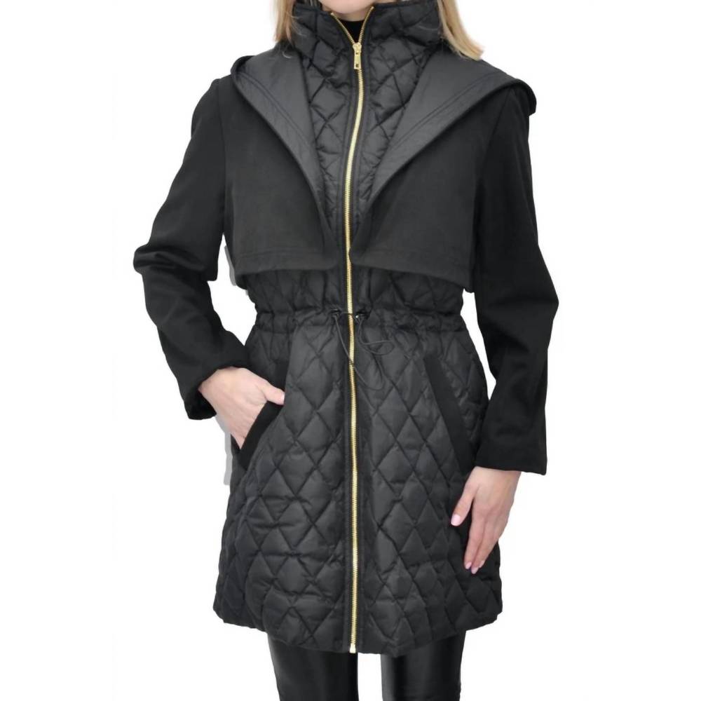 NEW CIAO-MILANO daria coat in black